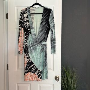 Diane von Furstenberg Multicolor Wrap Dress